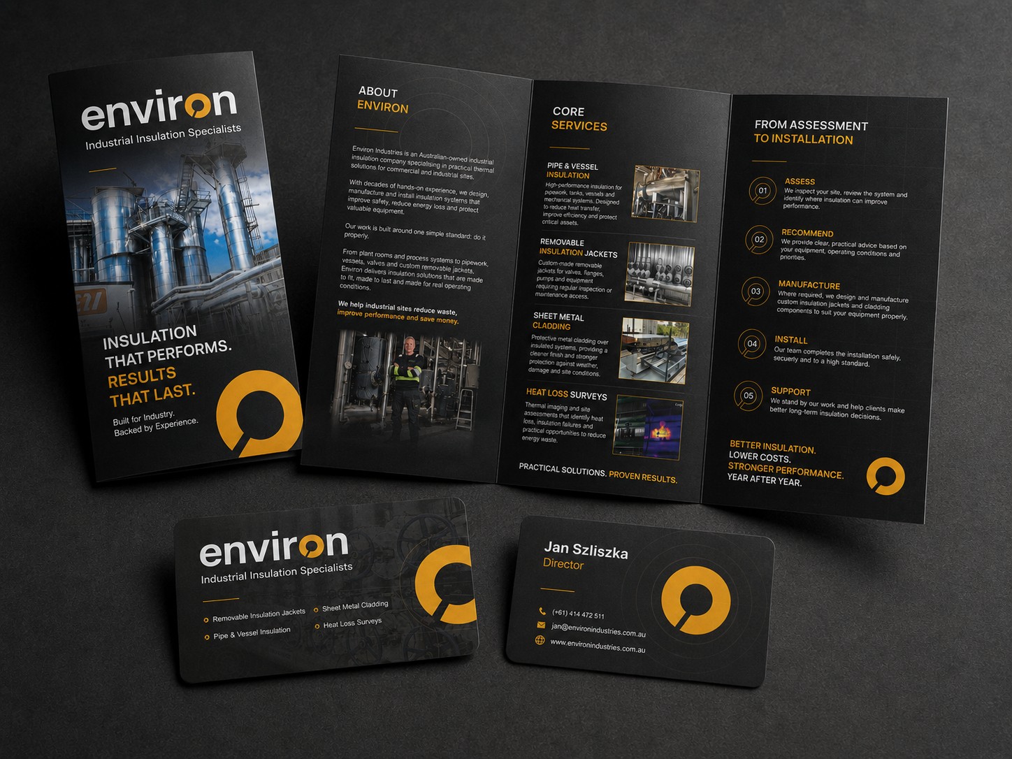 Environ Industries Business Stationery — Graphic Design case study
