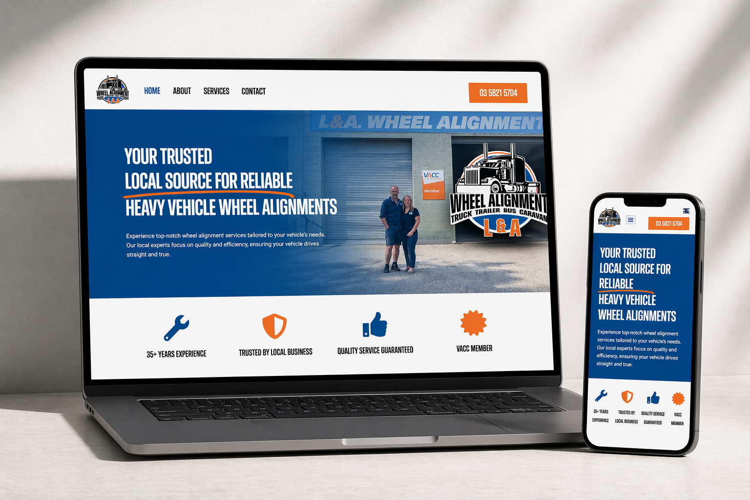 L&A Wheel Alignment project preview